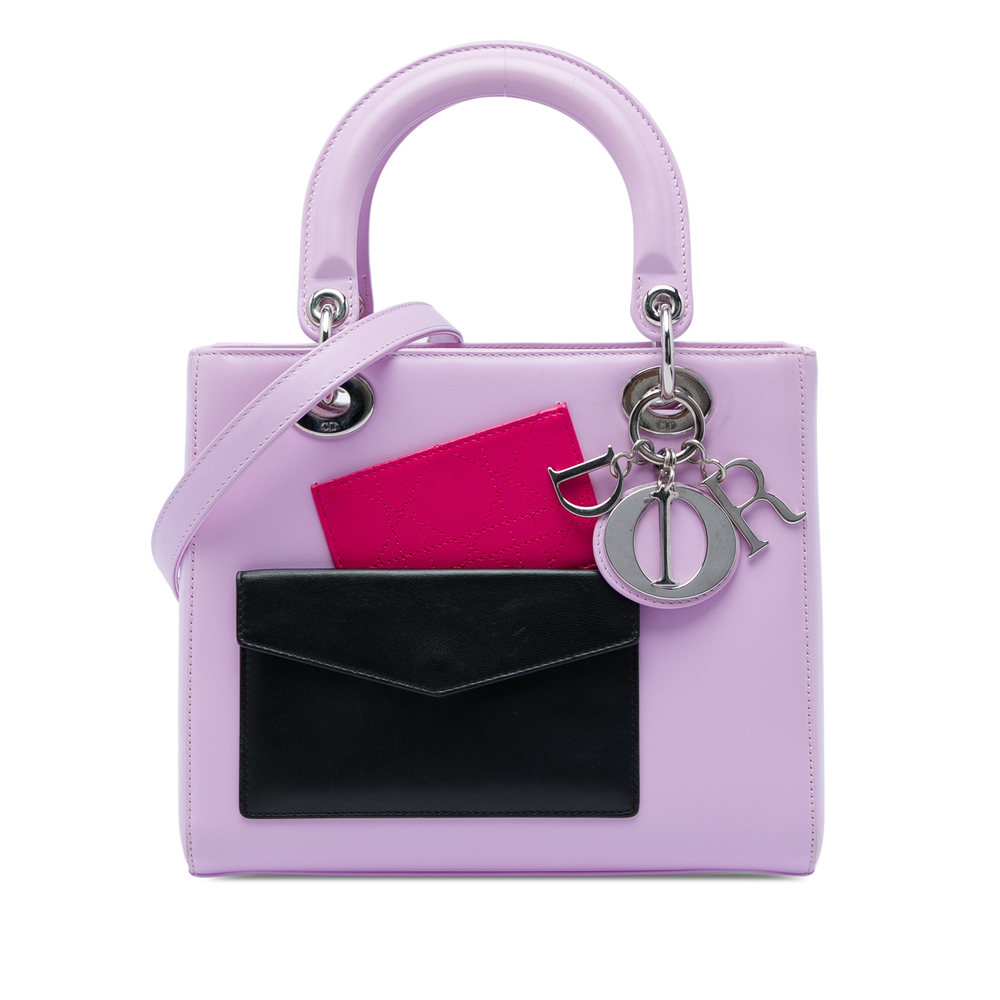 Pre-Loved Dior Medium Calfskin Pockets Lady Dior
